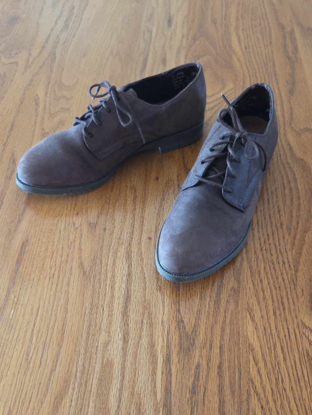 Womens Attitudes Brown Leather Upper Shoes